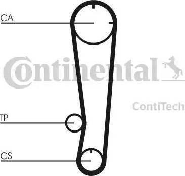 Continental CT738K2 - Комплект ременя ГРМ autocars.com.ua