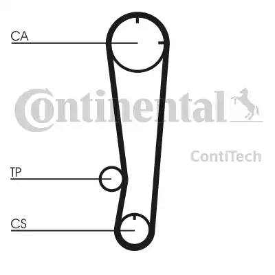 Continental CT738 - Зубчатый ремень ГРМ avtokuzovplus.com.ua