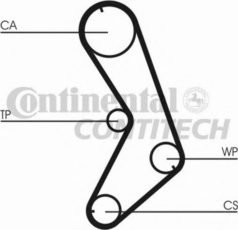 Contitech CT741K1 - Комплект ремня ГРМ autodnr.net