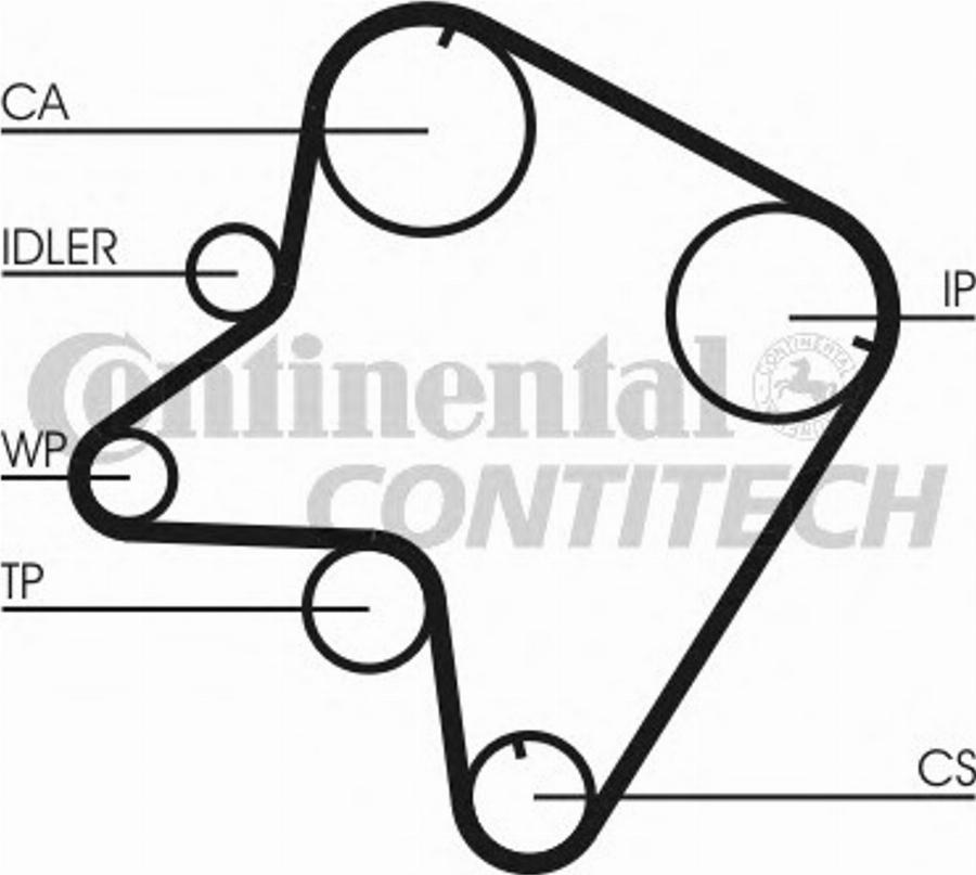 Contitech CT762K1 - Комплект ремня ГРМ autodnr.net