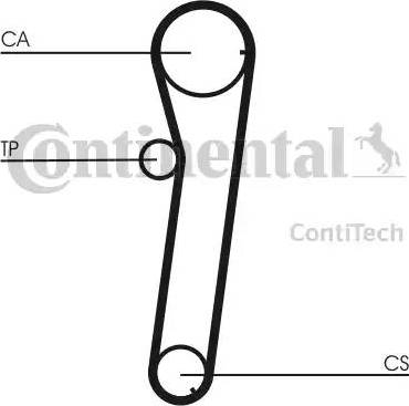 Continental CT766 - Ремінь ГРМ autocars.com.ua