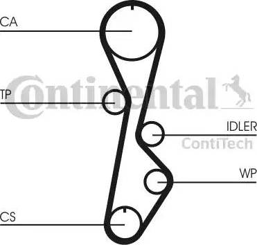 Continental CT785 - Зубчатый ремень ГРМ avtokuzovplus.com.ua