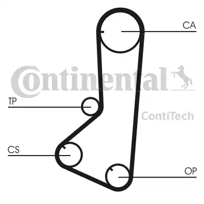 Continental CT801K1 - Комплект ременя ГРМ autocars.com.ua