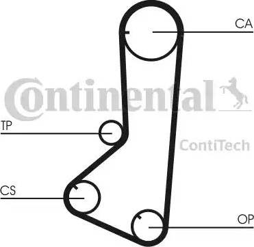 Continental CT802 - Ремінь ГРМ autocars.com.ua