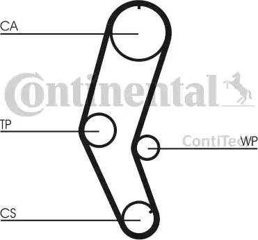 Continental CT 809 - Ремінь ГРМ autocars.com.ua