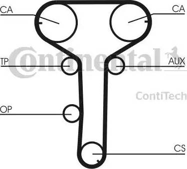 Continental CT 815 - Зубчатый ремень ГРМ avtokuzovplus.com.ua