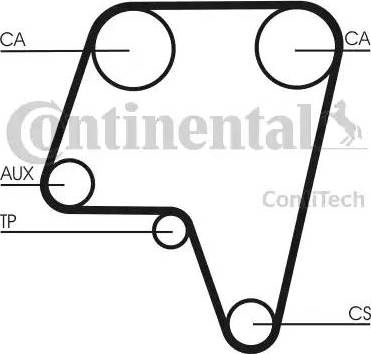 Continental CT819 - Ремінь ГРМ autocars.com.ua