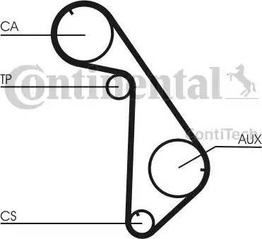 Continental CT825K1 - Комплект ременя ГРМ autocars.com.ua