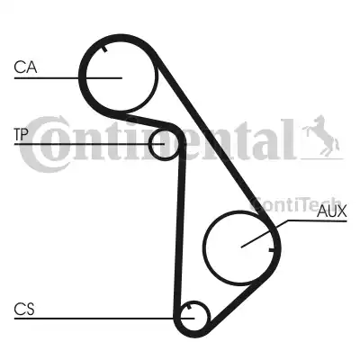 Continental CT825K1 - Комплект ременя ГРМ autocars.com.ua