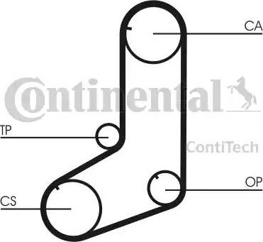 Continental CT825 - Зубчатый ремень ГРМ avtokuzovplus.com.ua