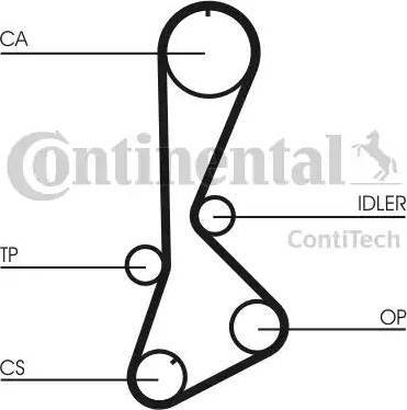 Continental CT828 - Ремінь ГРМ autocars.com.ua