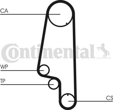 Continental CT846WP4 - Водяной насос + комплект зубчатого ремня autodnr.net