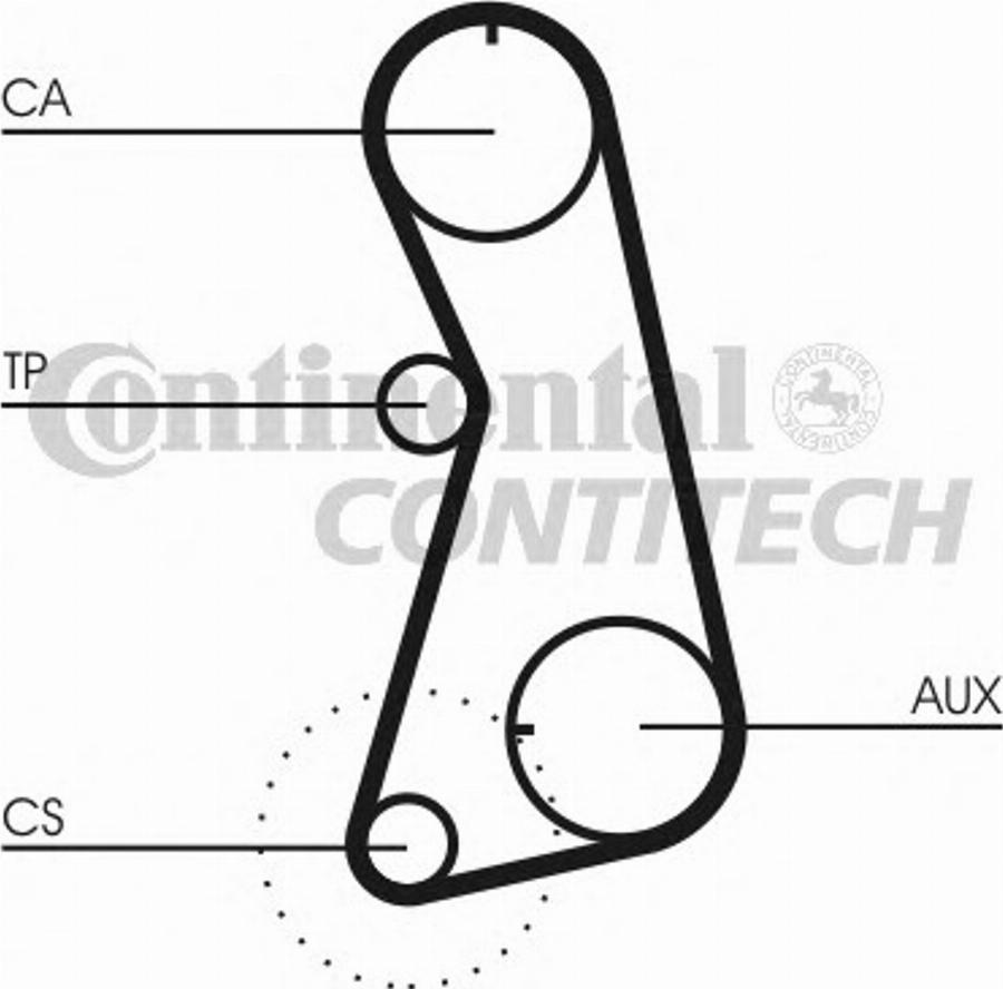 Contitech CT848K1 - Комплект ременя ГРМ autocars.com.ua