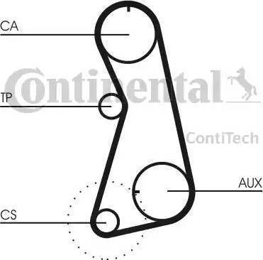 Continental CT848K1 - Комплект ременя ГРМ autocars.com.ua