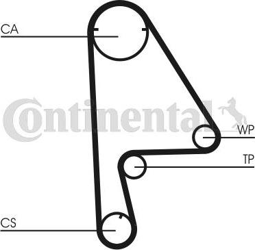 Continental CT862WP1 - Водяний насос + комплект зубчатого ременя autocars.com.ua