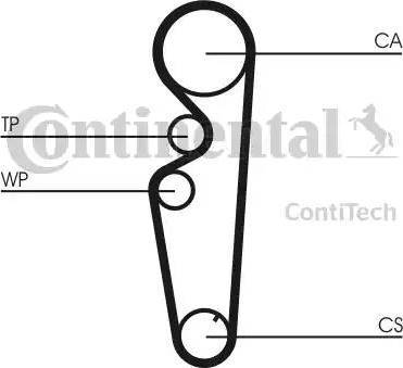 Continental CT878 - пас ГРМ Fiat Bravo-Brava 1.4 95-01 18x134z autocars.com.ua