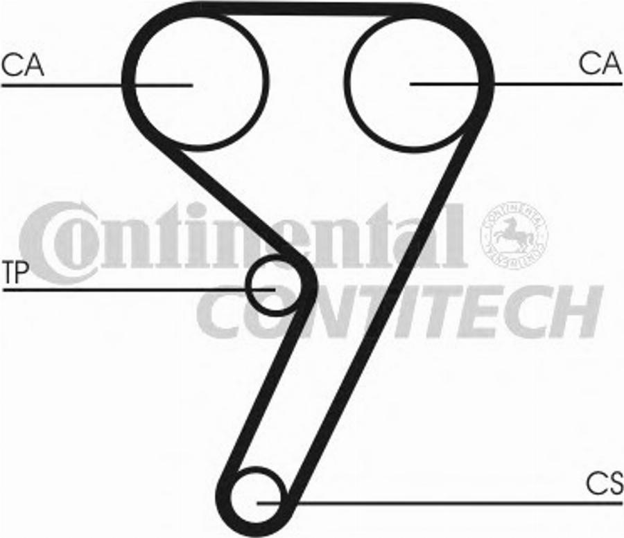 Contitech CT881K4 - Комплект ременя ГРМ autocars.com.ua