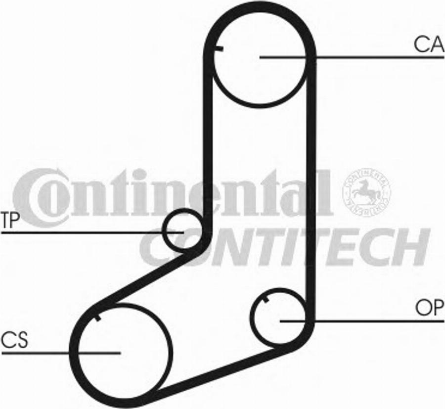 Contitech CT911K1 - Комплект ременя ГРМ autocars.com.ua