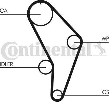 CONTITECH CT926K1 - Комплект ременя ГРМ autocars.com.ua