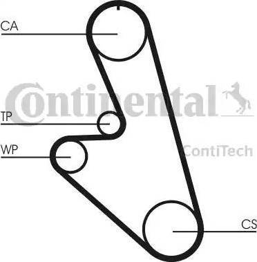 Continental CT535 - Ремінь ГРМ autocars.com.ua