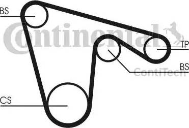 Continental CT971 - Зубчатый ремень ГРМ autodnr.net