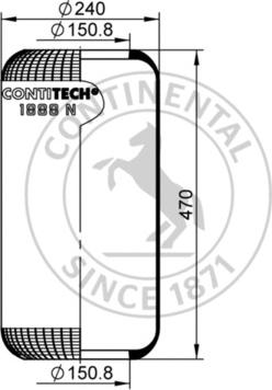 Contitech AIR Spring 1888 N - Кожух пневматичної ресори autocars.com.ua