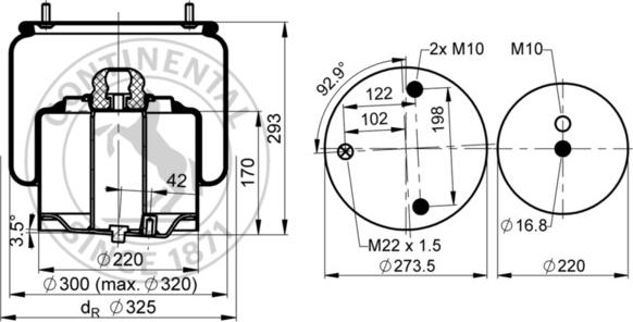 Contitech AIR Spring 6751 N P02L - Кожух пневматичної ресори autocars.com.ua