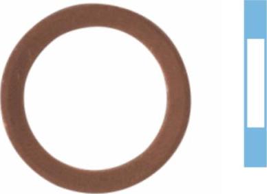 Corteco 005502H - Уплотнительное кольцо, резьбовая пробка маслосливного отверстия avtokuzovplus.com.ua
