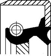 Corteco 12012148B - Ущільнене кільце, колінчастий вал autocars.com.ua