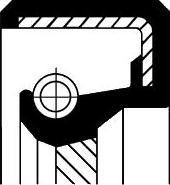 Corteco 15510087B - Ущільнене кільце, колінчастий вал autocars.com.ua