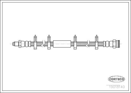 Corteco 19018140 - Тормозной шланг autodnr.net