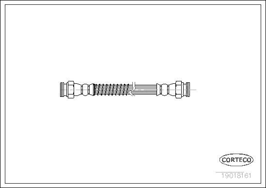 Corteco 19018161 - Тормозной шланг avtokuzovplus.com.ua