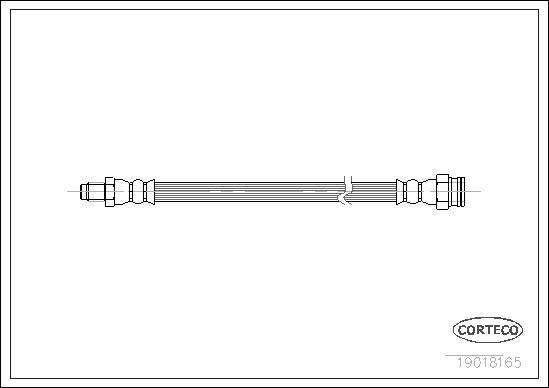 Corteco 19018165 - Тормозной шланг autodnr.net