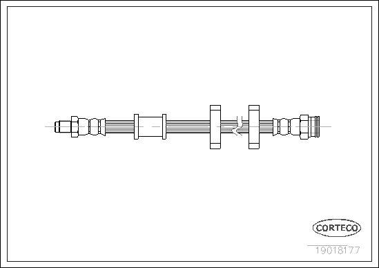 Corteco 19018177 - Тормозной шланг autodnr.net