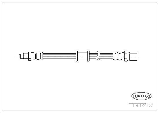 Corteco 19018448 - Тормозной шланг autodnr.net