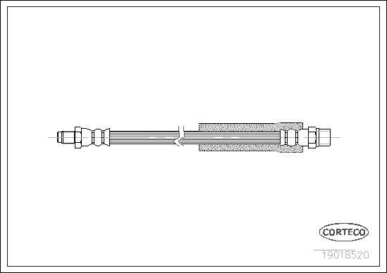 Corteco 19018520 - Тормозной шланг autodnr.net