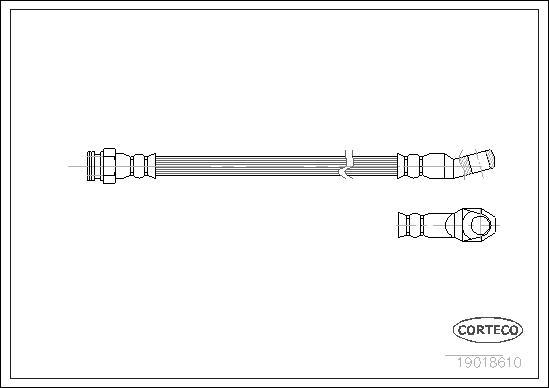 Corteco 19018610 - Тормозной шланг autodnr.net