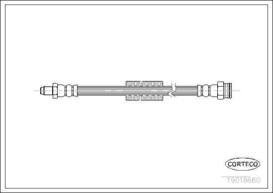 Corteco 19018660 - Тормозной шланг avtokuzovplus.com.ua