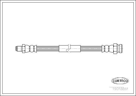 Corteco 19018661 - Тормозной шланг autodnr.net