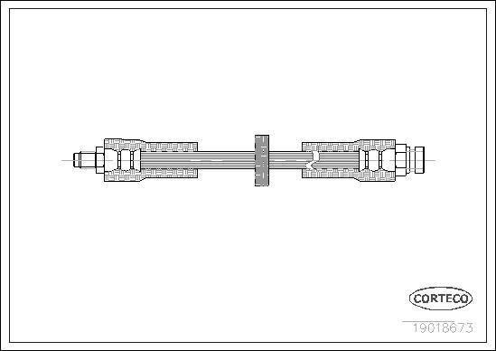 Corteco 19018673 - Тормозной шланг autodnr.net