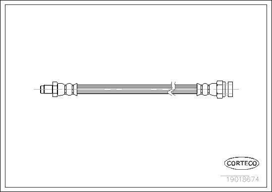 Corteco 19018674 - Тормозной шланг avtokuzovplus.com.ua