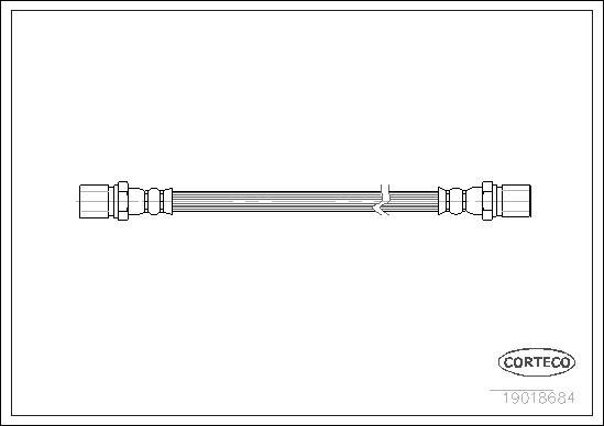 Corteco 19018684 - Гальмівний шланг autocars.com.ua