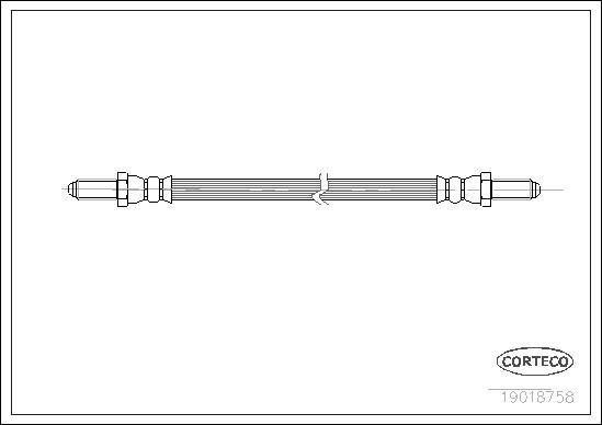 Corteco 19018758 - Тормозной шланг avtokuzovplus.com.ua