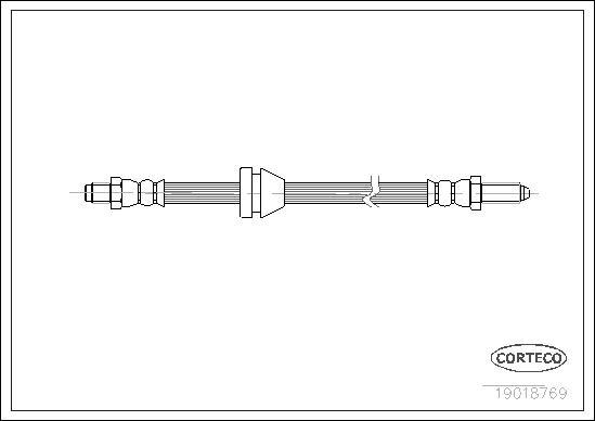 Corteco 19018769 - Тормозной шланг autodnr.net