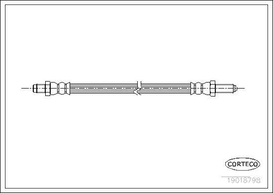 Corteco 19018798 - Тормозной шланг autodnr.net