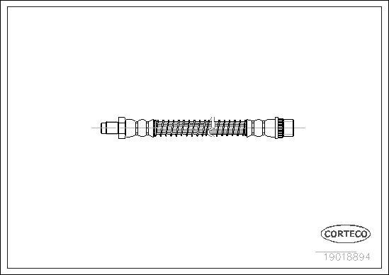 Corteco 19018894 - Гальмівний шланг autocars.com.ua