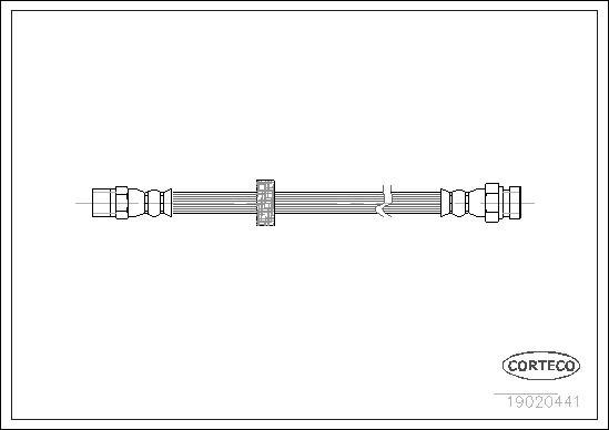 Corteco 19020441 - Тормозной шланг autodnr.net