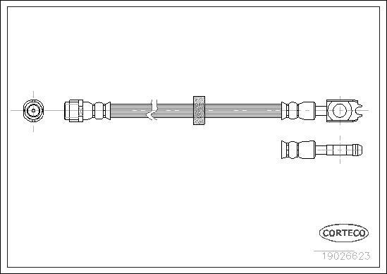 Corteco 19026623 - Тормозной шланг autodnr.net