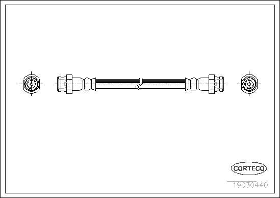 Corteco 19030440 - Тормозной шланг autodnr.net