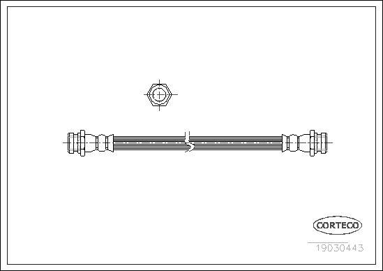 Corteco 19030443 - Тормозной шланг autodnr.net